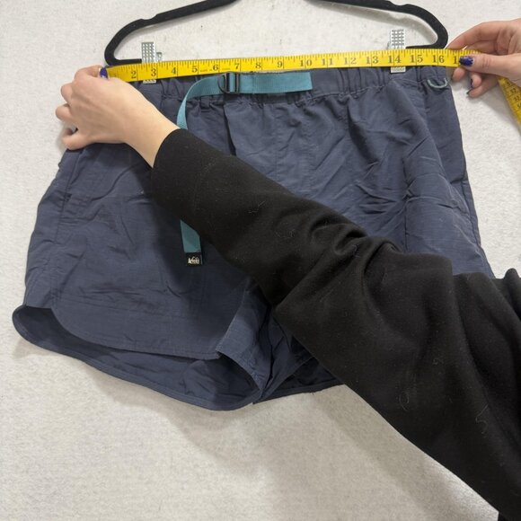 REI Co-op Shorts Womens Large Blue Nylon Hiking Running Quick Dry Trail Athletic - Picture 2 of 11